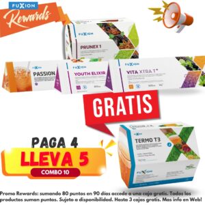 Combo 10 prunex + passion + vita + youth elixir + termot3