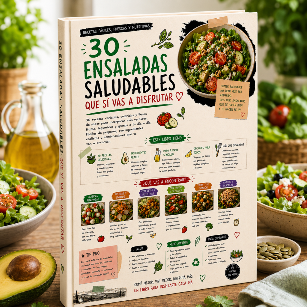 30 Ensaladas Saludables que Sí Vas a Disfrutar (Tapa) - LaTiendaSaludable.com 30 Ensaladas Saludables que Sí Vas a Disfrutar (Tapa) LaTiendaSaludable.com
