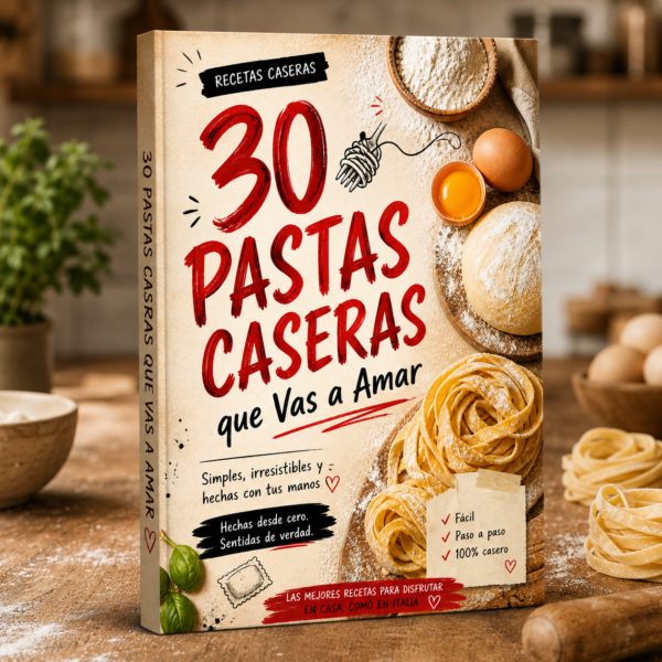 30 Pastas Caseras que Vas a Amar (Tapa) LaTiendaSaludable.com